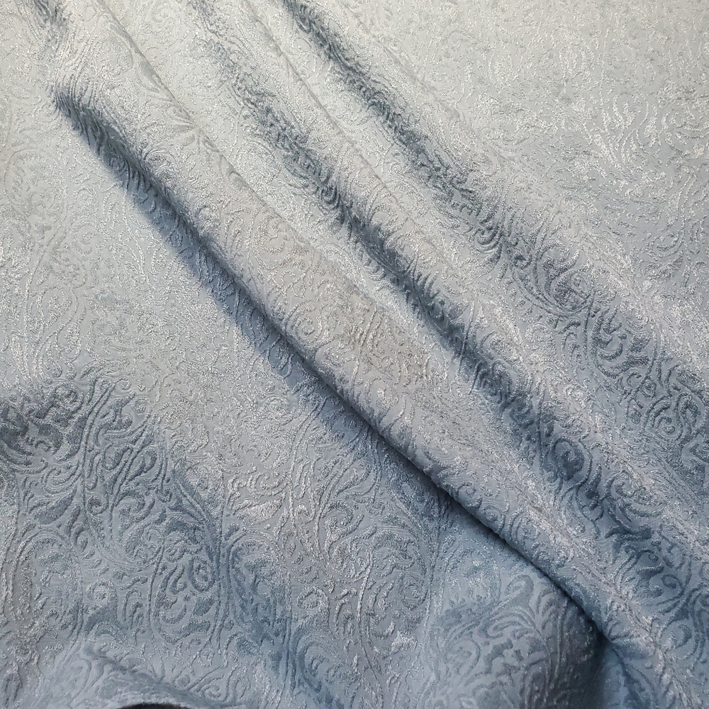Handmade Tank Top Silky Satin Grey Slate Blue